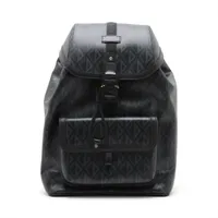 ディオールオム CDダイヤモンド ヒット ザ ロード PVC×レザー バックパック/リュック ブラック Ａランク