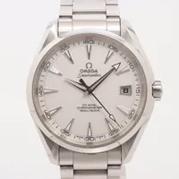 オメガ シーマスター アクアテラ SS AT シルバー文字盤