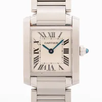 カルティエ タンクフランセーズ W51008Q3 SS QZ アイボリー文字盤