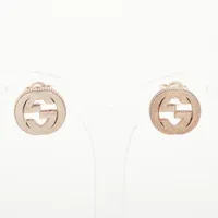 グッチ インターロッキングG 925 ピアス(両耳用) シルバー ＡＢランク