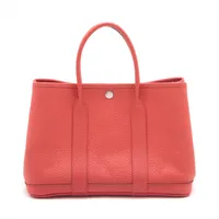 エルメス ガーデンパーティ30 TPM カントリー ルージュトマト シルバー金具