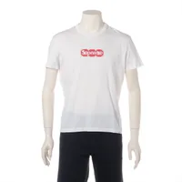 ヴィトン×シュプリーム コットン Tシャツ ホワイト