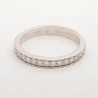 カルティエ ハーフエタニティ ダイヤ Pt950