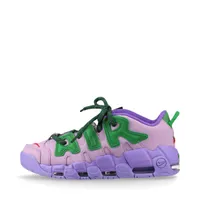ナイキ×アンブッシュ AIR MORE UPTEMPO レザー×スエード スニーカー グリーン×パープル Ａランク
