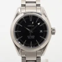 オメガ シーマスター 2577.50 SS QZ 黒文字盤