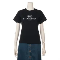 バレンシアガ BB コットン Tシャツ 17年 ブラック ＡＢランク