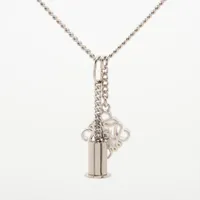 ロエベ アナグラム GP ラリアットネックレス シルバー ＡＢランク