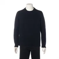 プラダ ウール×カシミヤ ニット 23AW ネイビー ＡＢランク