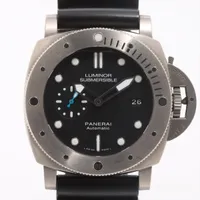 パネライ サブマーシブル PAM01305 Ti×ラバー AT 黒文字盤