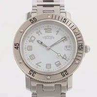 エルメス クリッパー CL7.710 SS QZ 白文字盤