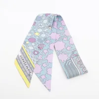 エルメス ツイリー Tapis Persans ペルシャ絨毯 シルク スカーフ ブルー×ピンク ＡＢランク