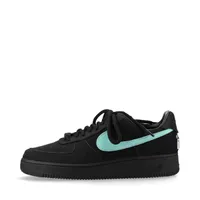 ティファニー×ナイキ AIR FORCE 1 レザー×スエード スニーカー ブラック×ブルー ＡＢランク