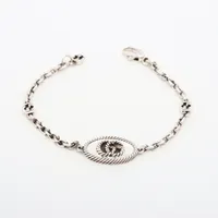 グッチ ダブルG 925 ブレスレット シルバー ＡＢランク