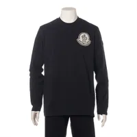 モンクレール コットン ロングTシャツ 23年 ブラック ＡＢランク