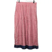 ヴァレンティノ シルク スカート レッド Ａランク