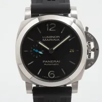 パネライ ルミノール クアランタ PAM01372 SS×ラバー AT 黒文字盤 Ａランク