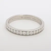 カルティエ ハーフエタニティ ダイヤ Pt950 ＡＢランク