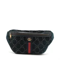 グッチ GGベルベット ボディバッグ グリーン ＡＢランク