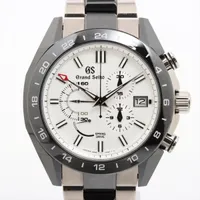 グランドセイコー スポーツコレクション スプリングドライブ GMT SBGC221 TI×CE AT 白文字盤 Ａランク