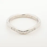 ティファニー カーブドバンド 9P ダイヤ Pt950