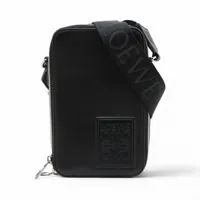 ロエベ ナイロン×レザー 刺繍ロゴ クロスボディバッグ ショルダーバッグ メンズ・ブランド一覧,□ L,LOEWE,バッグ | モダンブルー