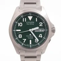 シチズン プロマスター エコドライブ PMD56-2951 TI ソーラー グリーン文字盤