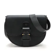 ディオール ギャロップ レザー ショルダーバッグ ブラック ＡＢランク