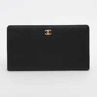 シャネル ココマーク レザー ブラック ゴールド金具 ＡＢランク