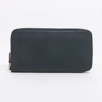 エルメス アザップロングシルクイン ヴォーエプソン ネイビー シルバー金具 ＡＢランク