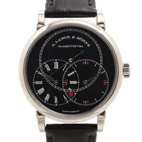 ランゲ&ゾーネ リヒャルト ランゲ ジャンピングセコンド 252.029 WG×革 手巻き 黒文字盤