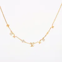 ヴィトン ネックレス LV インザスカイ M01322 GP×ラインストーン ネックレス VA4213 ゴールド Ａランク