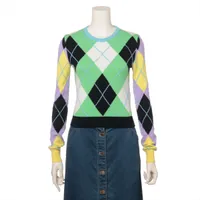 ヴェルサーチ カシミヤ ニット 20年 マルチカラー