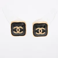 シャネル B23K ピアス CHANEL シャネル ココマーク ピアス メタル ゴールド ホワイト