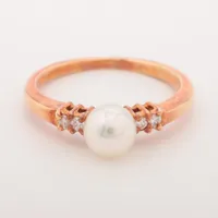 ミキモト パール ダイヤ K18(YG)