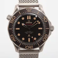 オメガ シーマスター コーアクシャル 007リミテッドエディション 210.90.42.20.01.001 TI AT ブラウン文字盤 Ａランク
