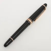 モンブラン マイスターシュテュック ゴールドコーティング クラシック 106514 GP×レジン 万年筆 ブラック×ゴールド Ａランク