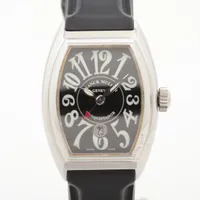 フランクミュラー コンキスタドール 8005LSC SS×ラバー AT 黒文字盤