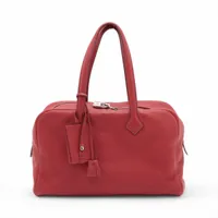 エルメス ヴィクトリア35 トリヨンクレマンス ゴールド シルバー金具