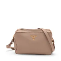 プラダ レザー ショルダーバッグ ヴィッテロフェニックス 1BH046 ベージュ PRADA（プラダ） バッグ レディース クロスボディ ショルダーバッグ