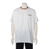 バーバリー ノバチェック コットン Tシャツ ティッシ期 ホワイト ＡＢランク