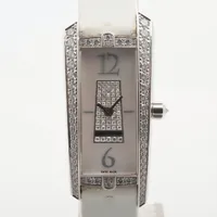 ハリーウィンストン アヴェニュートラフィック 340LQW WG×革 QZ シェル文字盤