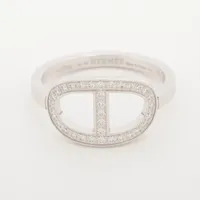 エルメス ヒストリー ダイヤ リング 750 51 YG ABランクの買取参考