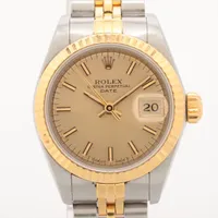 ロレックス デイトジャスト 69173 SS×YG AT シャンパン文字盤