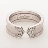 カルティエ C2 ダイヤ 750(WG)