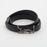 サンローランパリ YSLロゴ メタル ブレスレット シルバー AB