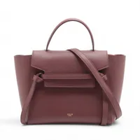 CELINE クロコ型押し ナノ ベルトバッグ 2WAY ブラック セリーヌ ベルトバッグナノ クロコ型押し 2WAYハンドバッグ