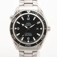 オメガ シーマスター プラネットオーシャン コーアクシャル 2200.50 SS AT 黒文字盤