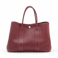 エルメス ガーデンパーティ30 TPM ネゴンダ ルージュアッシュ シルバー金具