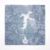 HERMES エルメス スカーフ カレ90 ダブルフェイス CLAIR DE LUNE