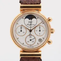 IWC YG×社外革 QZ 白文字盤